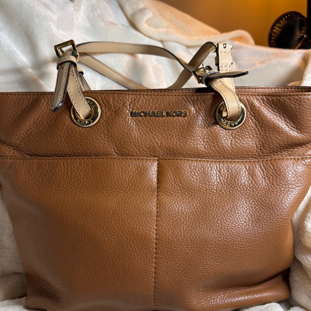 Michael Kors Brown Leather Shoulder Bag